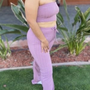 Orchid color tube top set